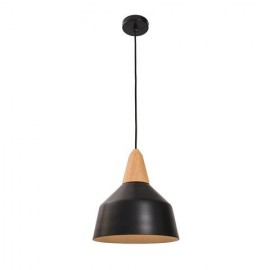 Mercator-Noel Pendant with Natural Wood Top  